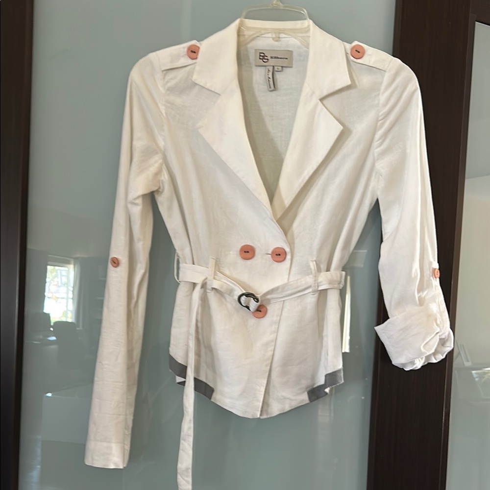 BCBGeneration White Tailored Blazer Suit Jacket